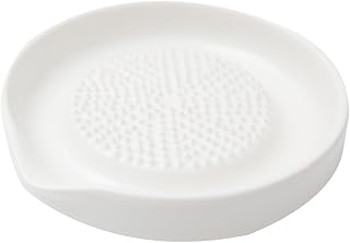 Ceramic Baby Food Grinding Plate Puree for Fruit and Ginger White | Wear Resistant Ceramic, Easy to Clean and Store, Lightweight Design, Household Kitchen Use