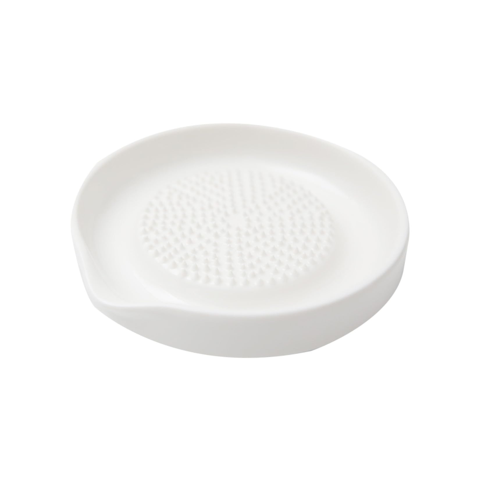 Ceramic Baby Food Grinding Plate Puree for Fruit and Ginger White | Wear Resista
