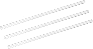 uxcell 3 tubos acrílicos rígidos transparentes, 5 mm de diámetro interior x 8 mm de diámetro exterior de 12 pulgadas, tubo de plástico redondo de policarbonato para fontanería, iluminación, acuario