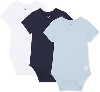 Bramble & Bear Baby Bodysuit Short/Long Sleeve Pack of 3/6 - Unisex Organic Cotton Baby Bodysuit for Babies from 0 to 3 Years