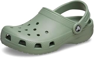 Crocs Kids Unisex Classic Clogs (Little Kid/Big Kid), Moss, 1 Medium