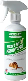 500ml - Natural Mouse & Rat Repellent Peppermint Oil Spray – Stops Rodent Chewing on Wires, Cables, Car Wiring, Appliances, Kitchen, Attic & Home Protection Get Rid of Mice Rat