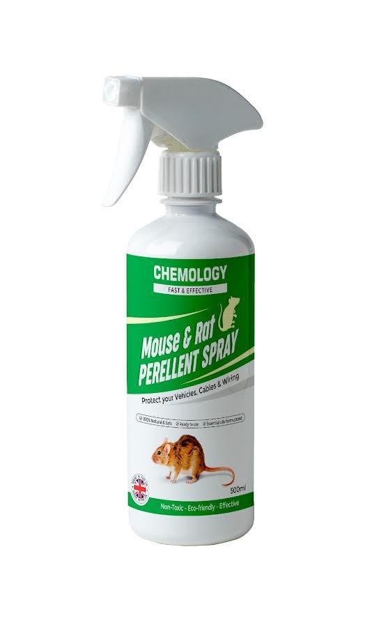 500ml - Natural Mouse & Rat Repellent Peppermint Oil Spray – Stops Rodent Chewin