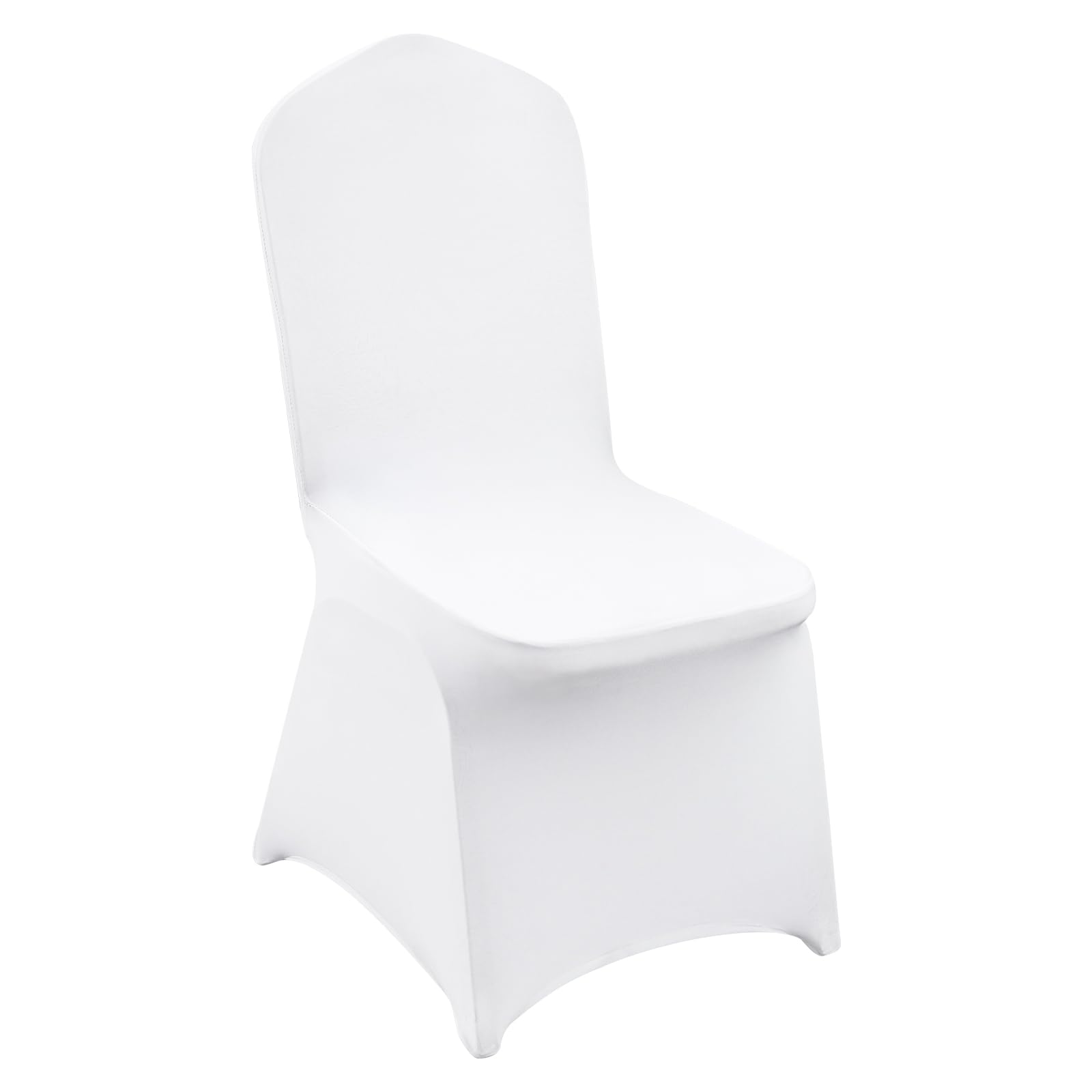 VEVOR 100 Pcs White Chair Covers Polyester Spandex Chair Cover Stretch Slipcover