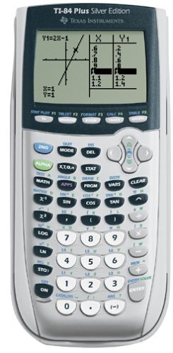 Texas Instruments TI-84 Plus Silver Edition Graphing Calculator - Handles Calcul