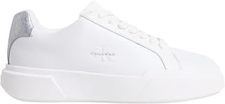 Calvin Klein Women's Sneakers with Moulded Sole Chunky Laceup in Leather