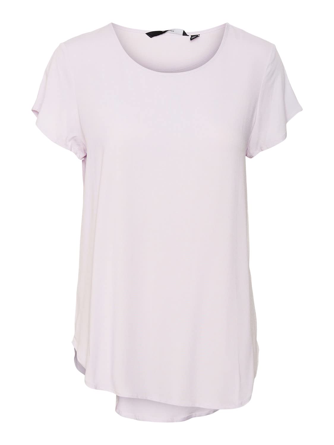 VERO MODA VMBECCA Basic Short Sleeve T-Shirt with Round Neck for Women Solid Lon