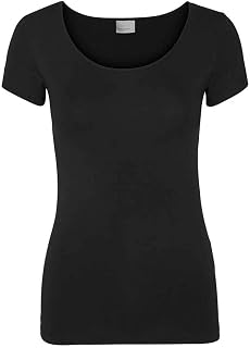 Vero Moda VMMAXI My - Soft SS U-Neck GA 3 Pack T-Shirt 10247489 Womens Grey (2X Dark Grey Melange/ 1x White) 2XL, Grey (2x Dark Grey Melange/ 1x White)