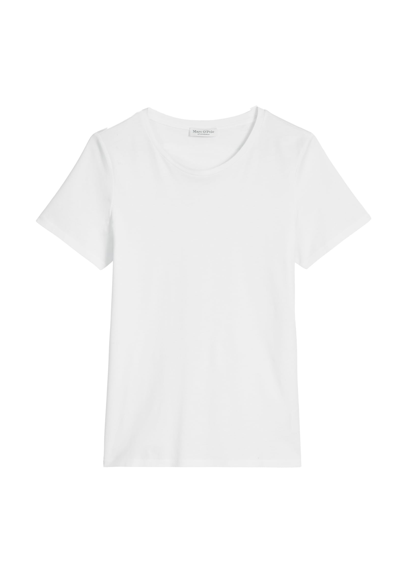 Marc OPolo Women's Organic Cotton T-Shirt, Regular Fit, White, M