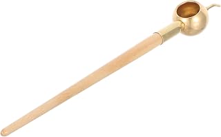 Veemoon Traditional Tjanting Batik Tool with Wooden Handle and Metal Reservoir, Hot Wax Applicator Pen for Fabric Dyeing and Surface Decoration Projects, Stable Operation with Extended