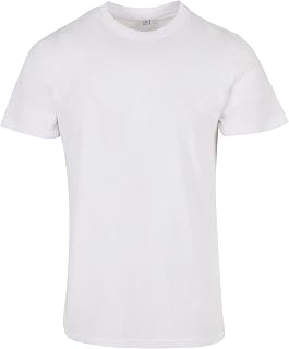 Build Your Brand Men Basic Round Neck T-Shirt 1/3/5 Pack