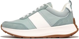 FitFlop Womens F-Mode Flow Fabric/Suede/Leather Flatform Sneakers