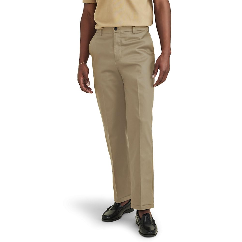 Dockers Men's Signature Stain Defender Straight Fit Trousers
