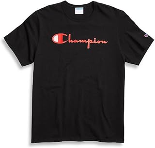 Champion Men's Heritage Short Sleeve Tee - Wrap Around Block Text T-Shirt (Pack of 1)