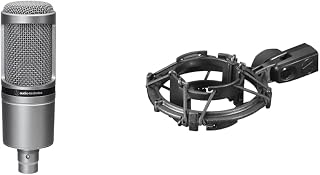 Audio-Technica Condenser Microphone AT2020GM Gun Metallic & Audio-Technica Shock Mount AT8458a