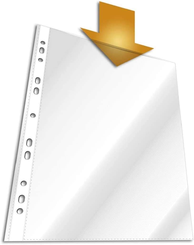 Durable A4 Punched Pockets - Glass/ Clear/ Transparent | Dokumentenechte Folien 
