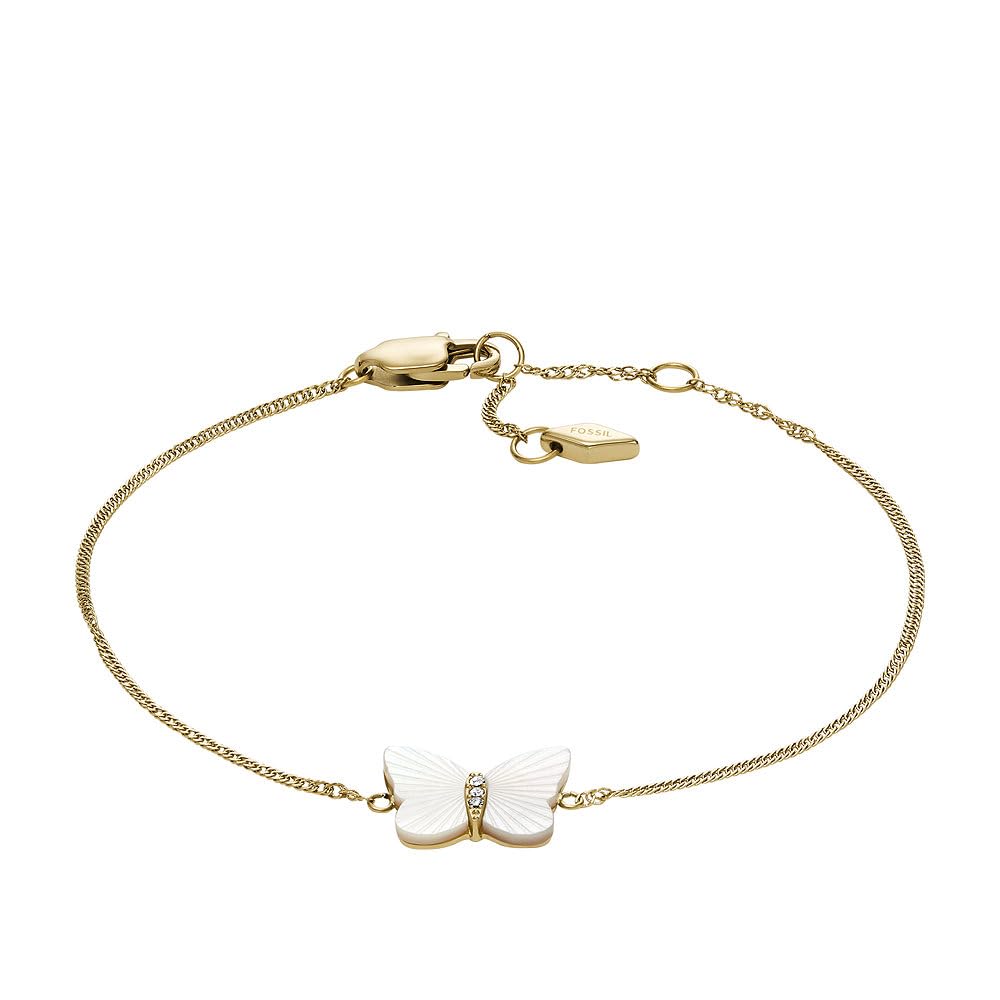 Fossil Women's Stainless Steel Fine Chain Bracelet with Lobster Clasp