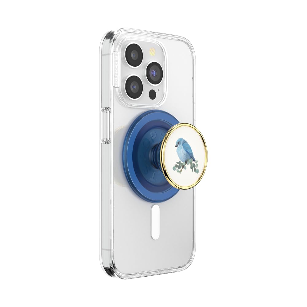 PopSockets MagSafe Grip for Phone, Holder - Bird Blue