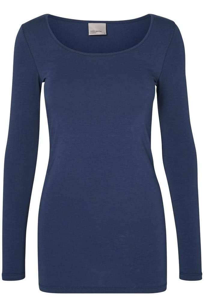 VERO MODA Vmmaxi My LS Soft Uneck Ga Noos Women's Long-Sleeved Shirt