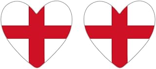 Inking House Set Of 2 England Flag Heart Temporary Tattoo Waterproof Lasts 1 Week For Country Support Six Nations Rugby Football Cricket
