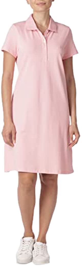 Nautica Womens Easy Classic Short Sleeve Stretch Cotton Polo DressCasual Dress