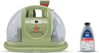 BISSELL Little Green Portable Carpet and Upholstery Spot Cleaner, 3353G | Car Auto Detailer, Powerful Suction, 48oz Tank, Tough Stain Brush Tool, 15ft Cord, PRO OXY Formula Included