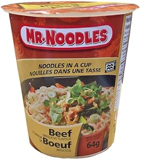 MR. NOODLES Cup Beef 64g x 12