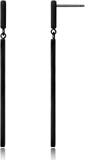 MUYAN Geometric Dangle Earrings for Women Trendy Stainless Steel Jewelry