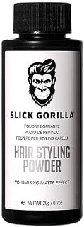 Slick Gorilla Hair Styling Powder for Men, Texture Powder 20g | Matte texture powder for volume, root lift, no shine and lightweight hold