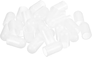 uxcell Silicone Ferrules 12mm ID 20mm Round Elastic Rubber Soft Flexible
