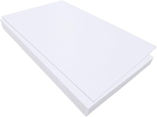 Jtnohx Felt for Crafts, 16 Pcs Felt Fabric, 7"×11.3" Stiff Felt Sheets, Craft Felt Square for Sewing (White)