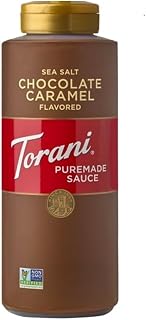 Torani PureMade Salted Chocolate Caramel Squeeze Sauce, 16.5 Fluid Ounce, 468 g (Pack of 1)