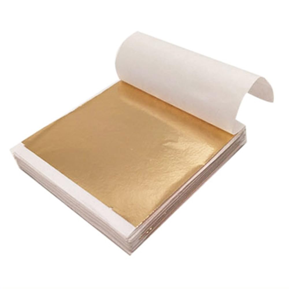 100pcs of Golden Leaf DIY Art Craft Paper for Scrapbook And Home Decoration.