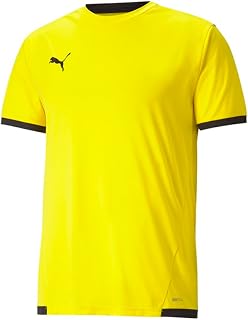 PUMA Mens Teamliga Crew Neck Short Sleeve Jersey Casual - Blue