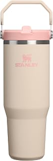 STANLEY IceFlow 2.0 Flip Straw Tumbler, 30 oz, Champagne | Easy Carry Handle | Twist On Lid and Flip Up Straw | Leak Resistant Water Bottle | Insulated Stainless Steel | BPA-Free