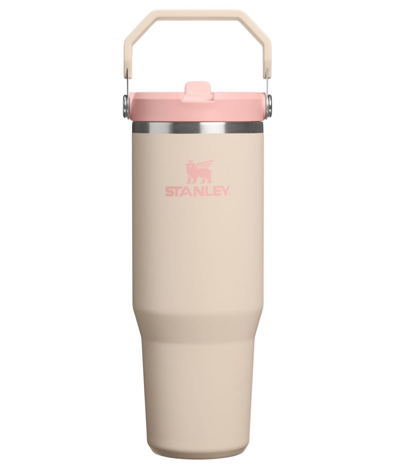 STANLEY IceFlow 2.0 Flip Straw Tumbler, 30 oz, Champagne | Easy Carry Handle | T