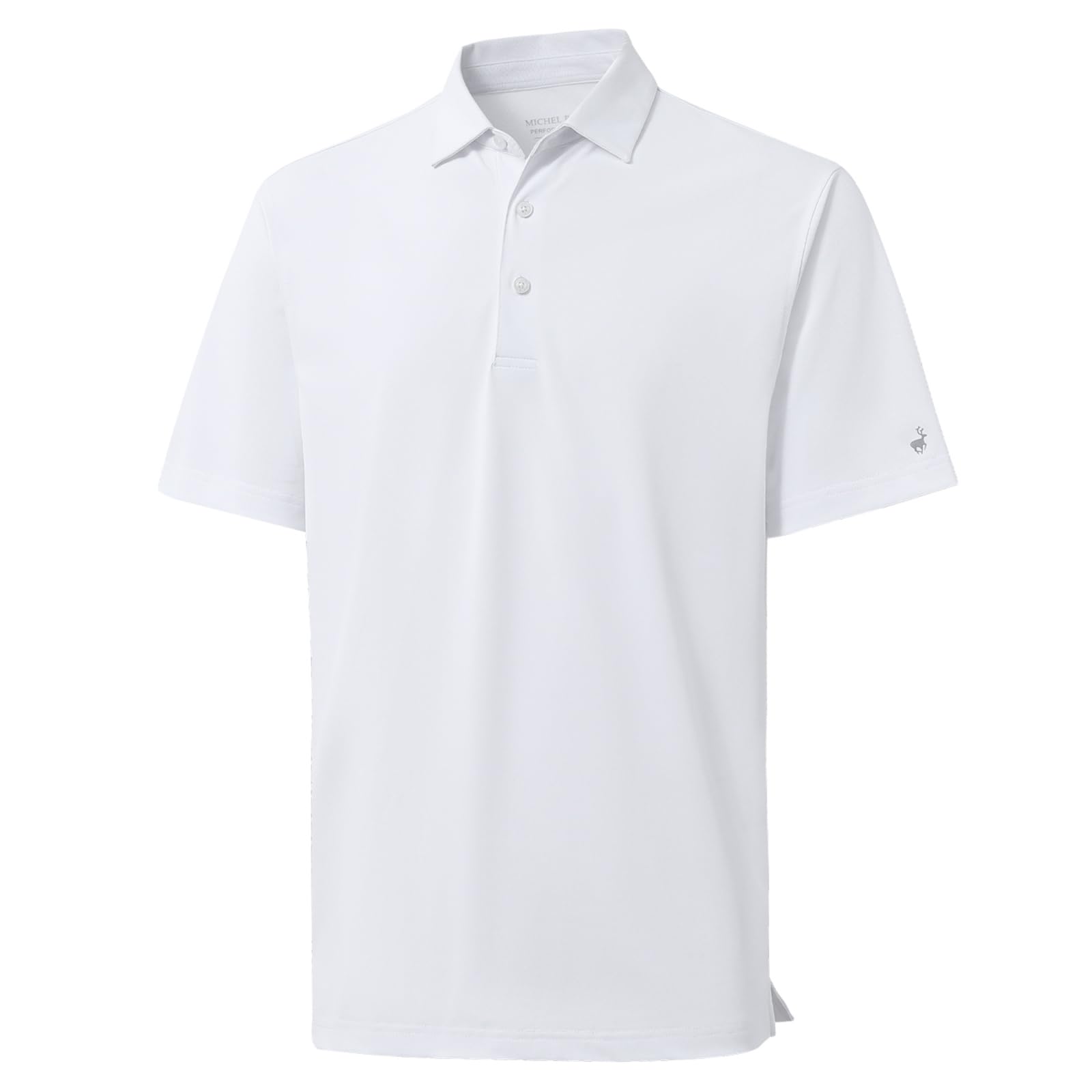 Rouen Golf Shirts for Men Dry Fit Performance Short Sleeve Moisture Wicking Plai