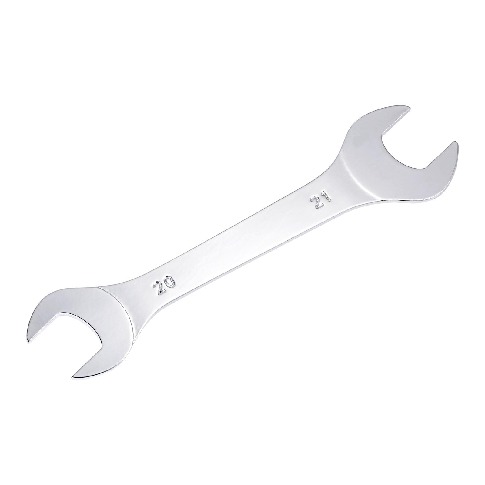 Open End Fine Wrench 20mm x 21mm Metric Mirror Plated High Carbon Steel for Home