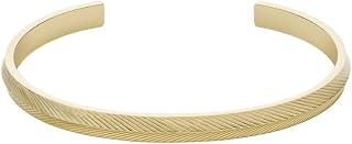 Fossil Bracciale bangle da donna in acciaio inossidabile con bracciale aperto