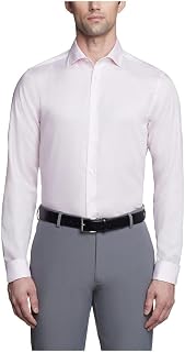 Calvin Klein Non Iron Slim Fit French Cuff Dress Shirt Men's Ceremony Shirt (Pack of 1)