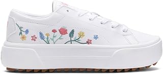 PUMA Womens Kaia Floral Platform Sneakers Shoes Casual - White