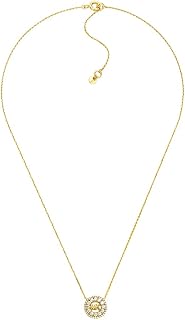 Michael Kors Women's Silver Semi precious with spring ring closure Pendant necklace