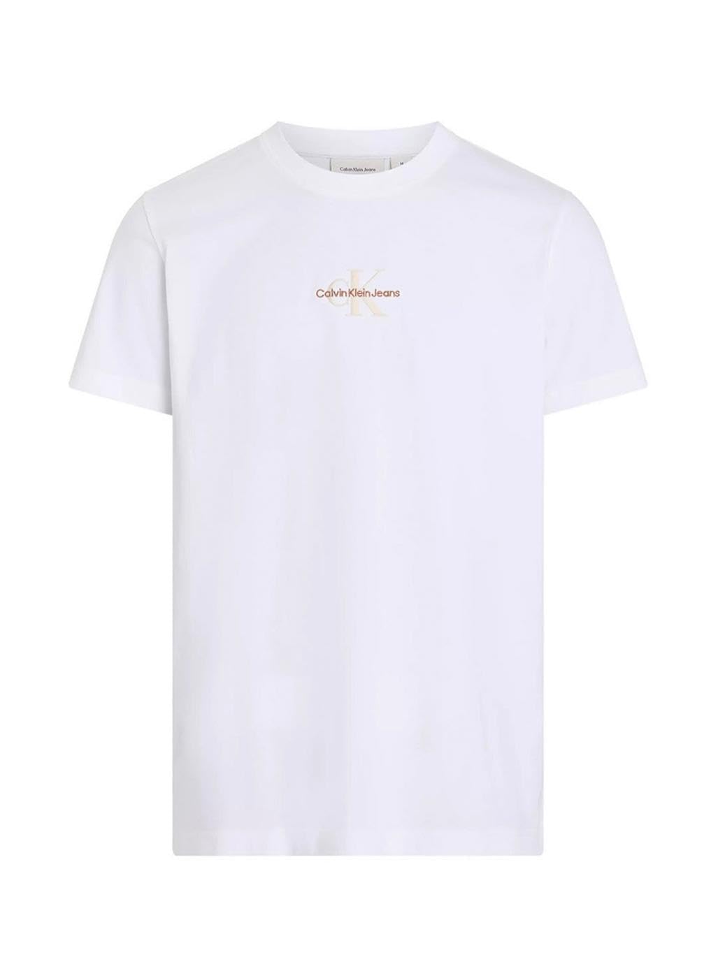 Calvin Klein Camiseta de Manga Corta Hombre Monologo Cuello Redondo