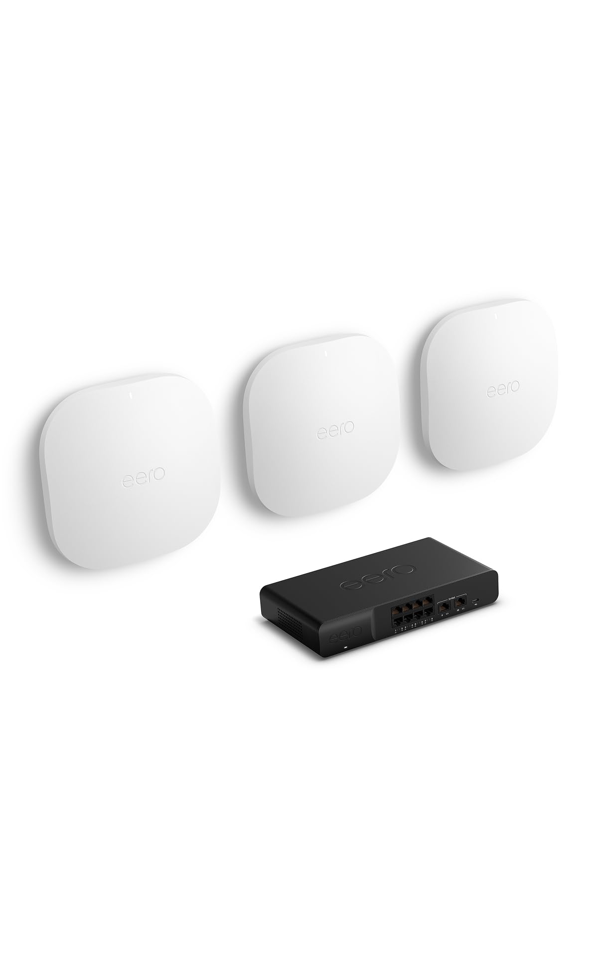 Three Amazon eero PoE 7s (newest model) with Amazon eero PoE Gateway