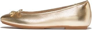 FitFlop Women's Delicato Bow Soft Leather Ballet Flat