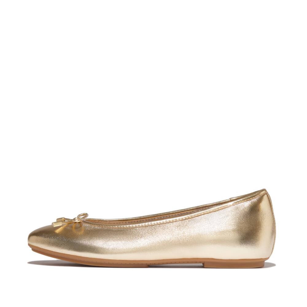 FitFlop Women's Delicato Bow Soft Leather Ballet Flat