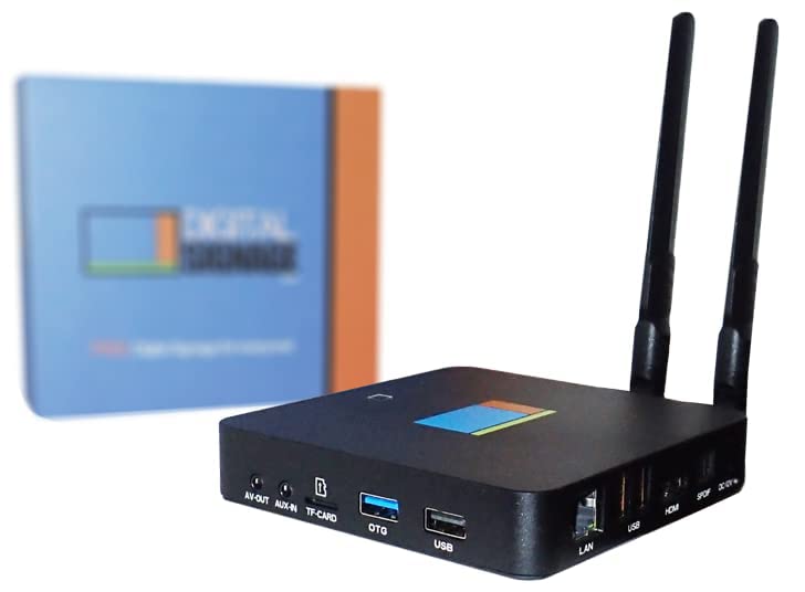 MediaSignage mediaDROID+ Digital Signage Media Player, Android OS, Cortex-A73/A5