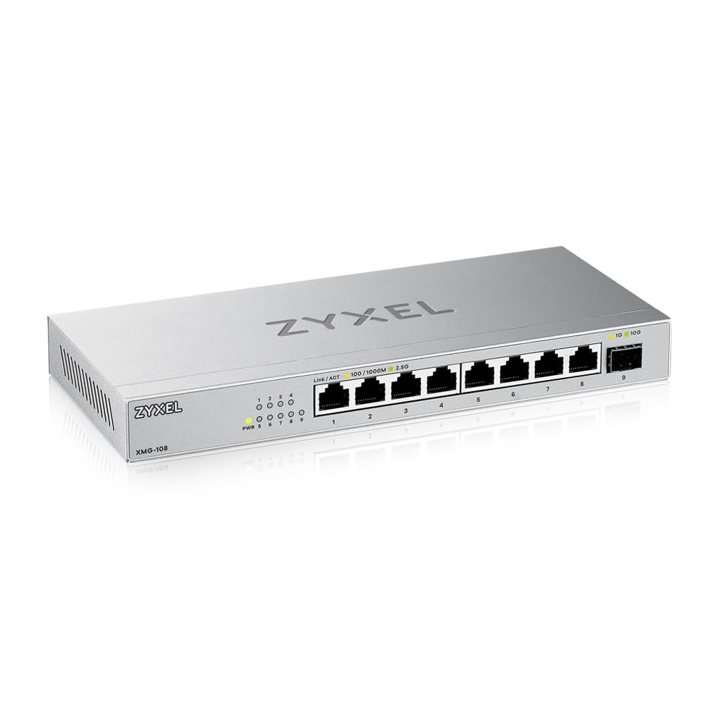 Zyxel 8 Port Network Ethernet Switch | Unmanaged | 2.5G | XMG-108