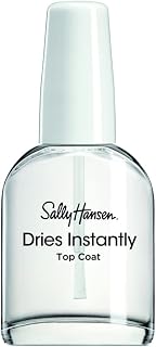 Sally Hansen Insta-Dri®, Dries Instantly Top Coat, Quick Dry, Long Lasting, Streak-Free Shine, Clear Nail Polish