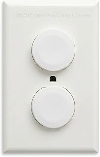 Vmaisi 62 Pieces Outlet Covers Baby Proofing Plug Protectors Child Safety | Electrical Outlet Plugs for Unused Wall Outlets,Travel Hotel